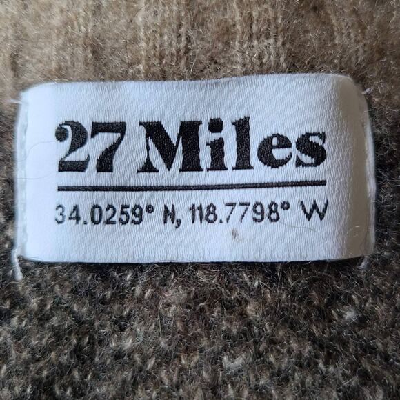 27‎ MILES Aleman Vest in Cheetah Cashmere Silk Blend Distressed 139167 Medium - Picture 9 of 14